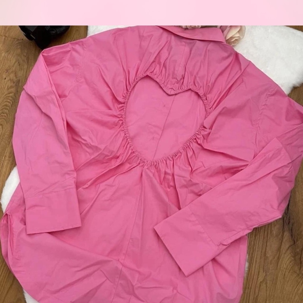 Zara Vibrant Pink Blouse